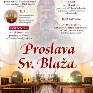 Proslava sv. Blaža u Zagrebu